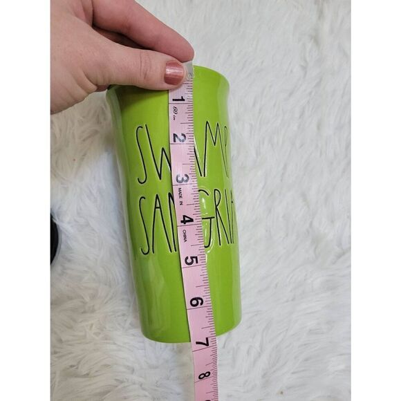 Rae Dunn Ceramic Travel Mug "SWAMP SANGRIA" New - Picture 7 of 8